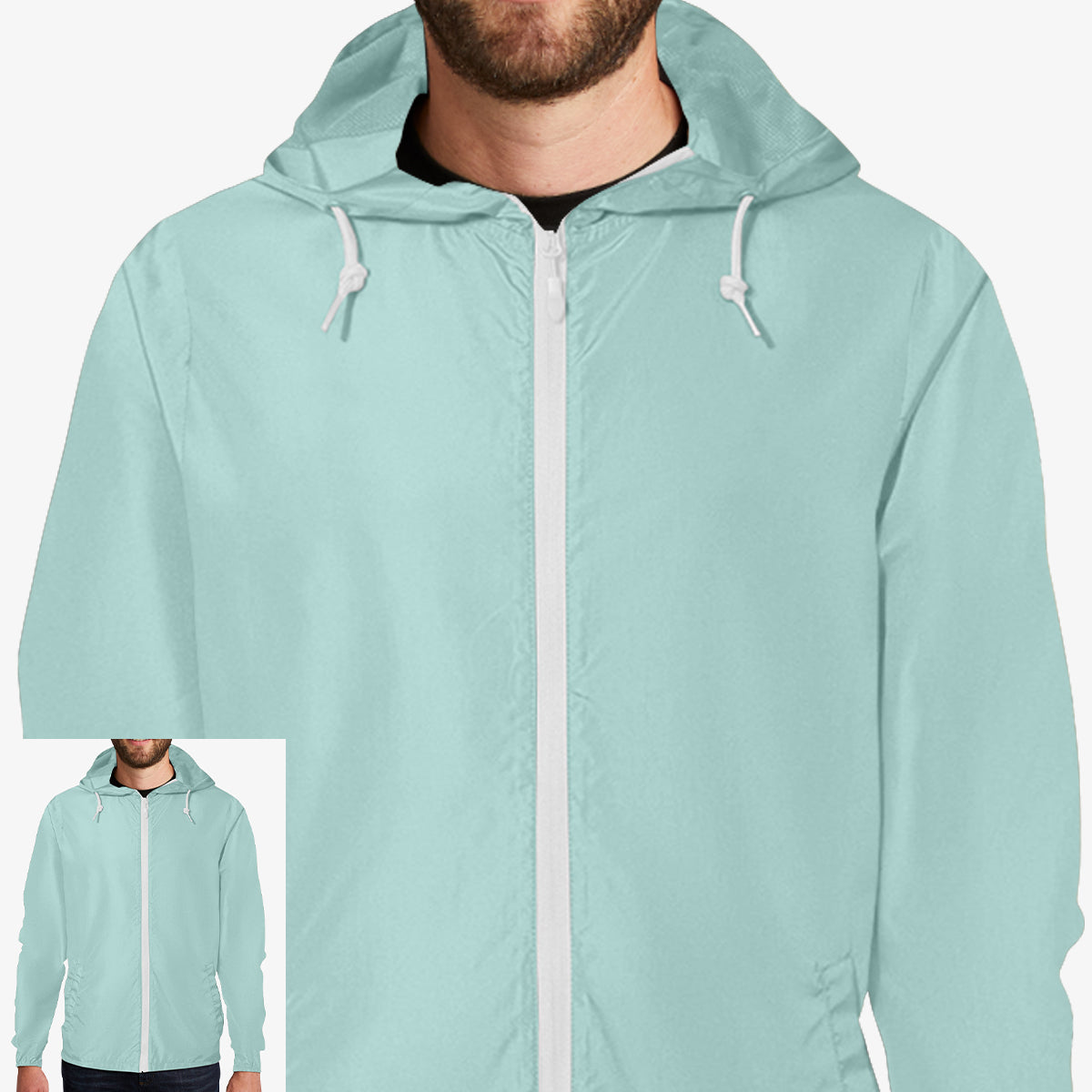 Men Windbreaker Full-Zip Jacket