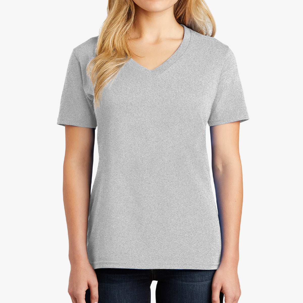 Women Core Cotton V-Neck Tee