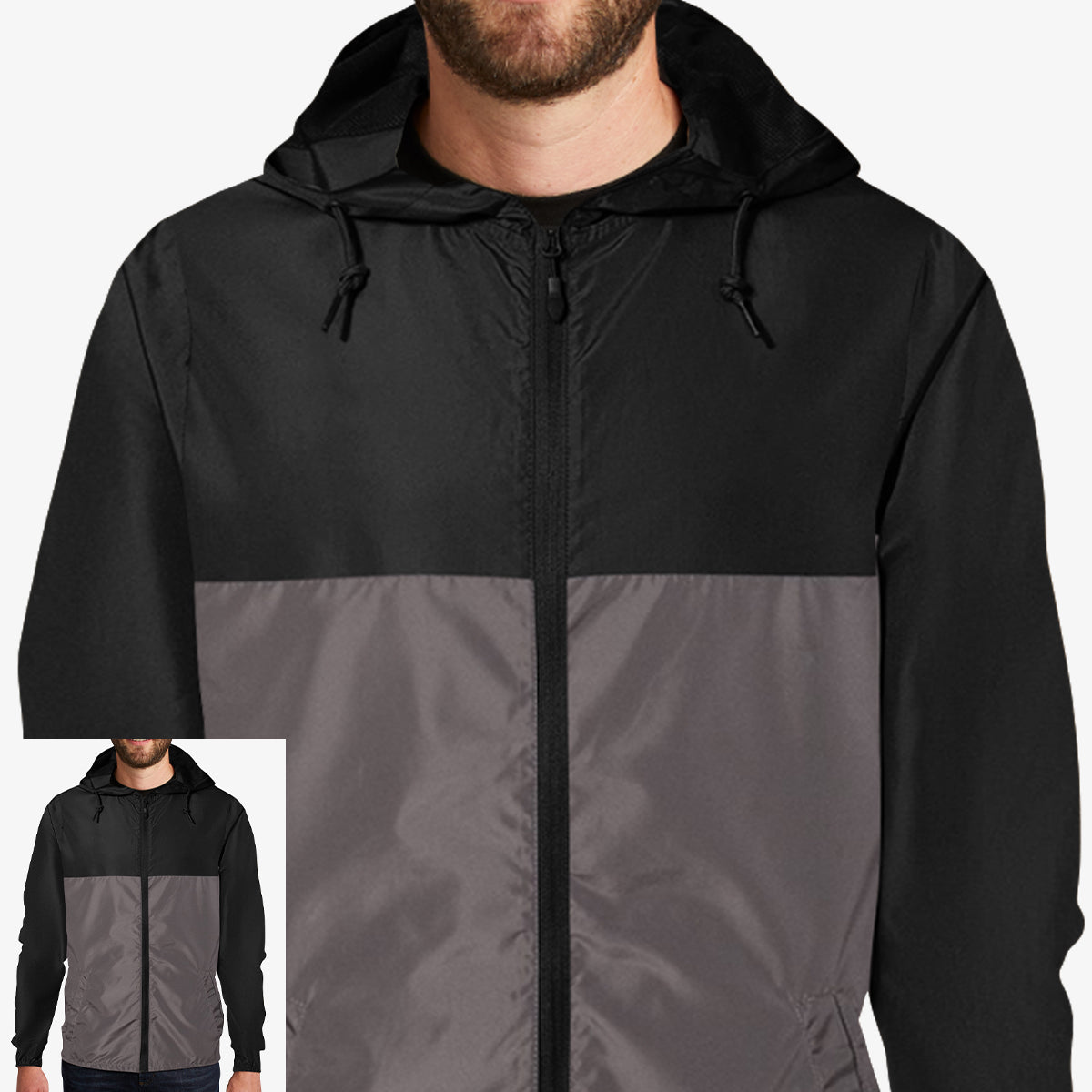 Men Windbreaker Full-Zip Jacket