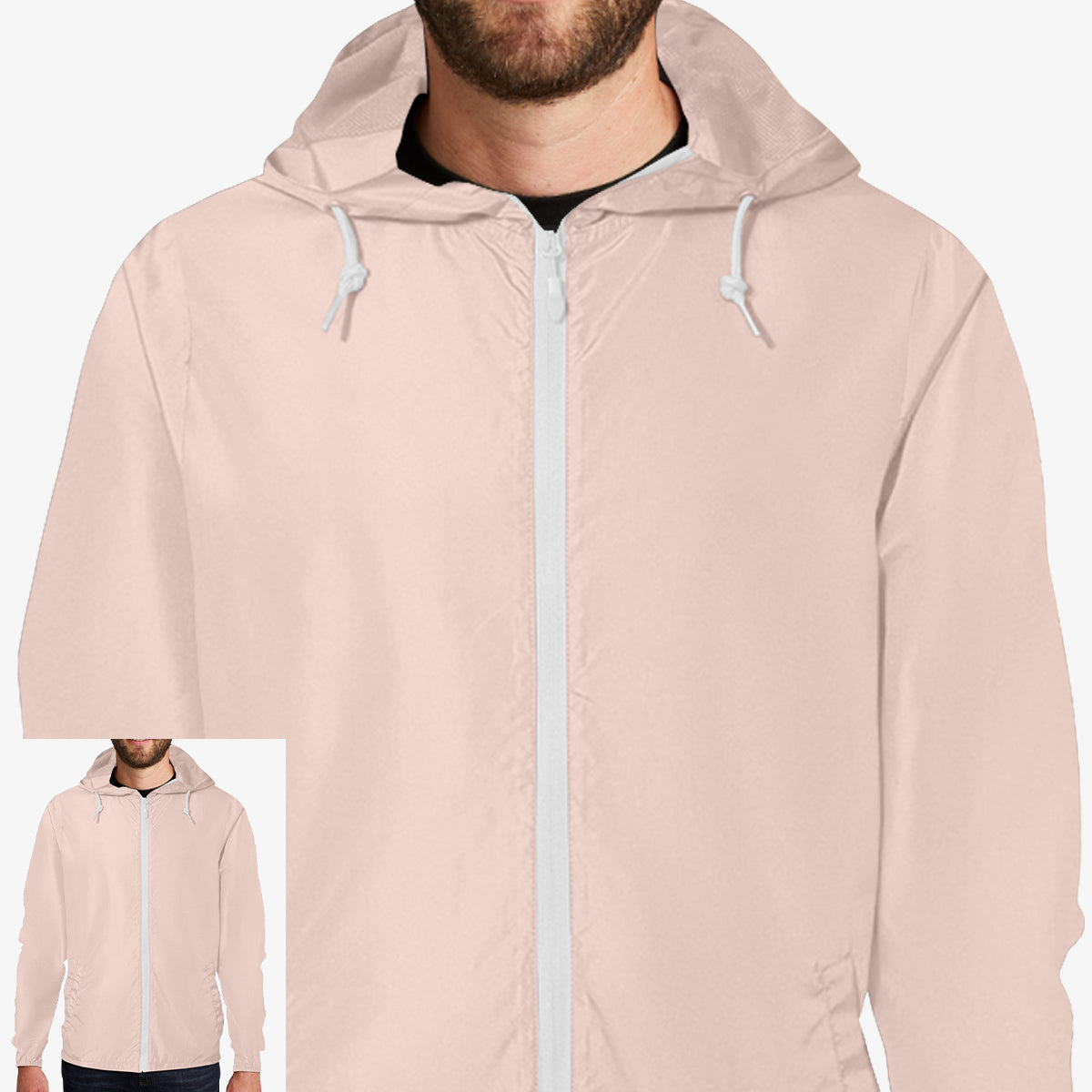 Men Windbreaker Full-Zip Jacket