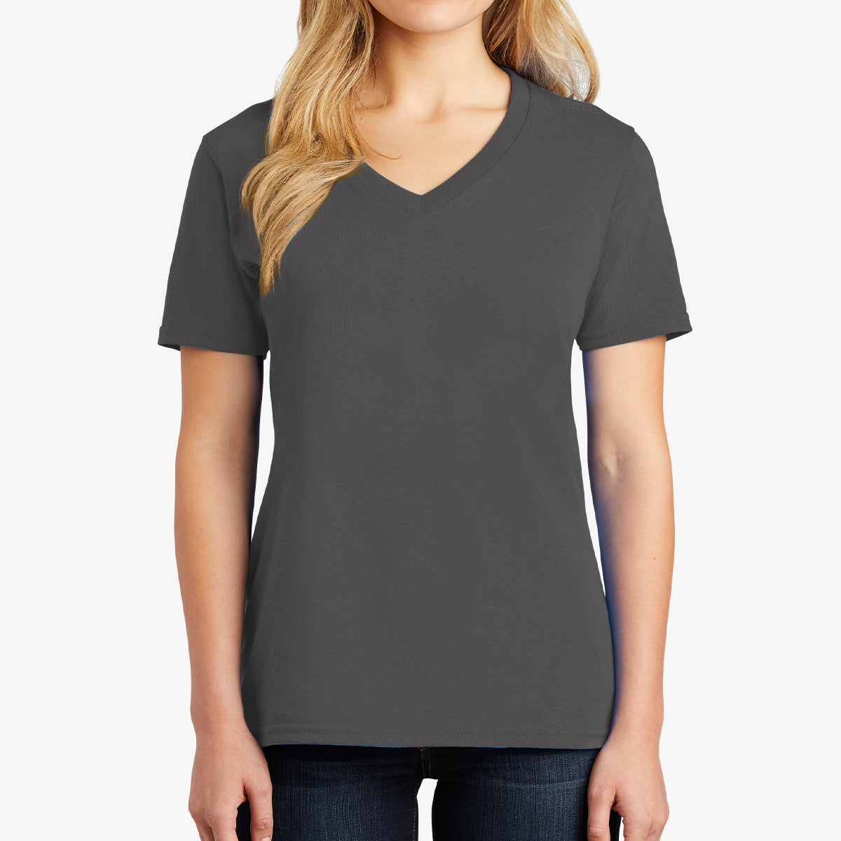 Women Core Cotton V-Neck Tee