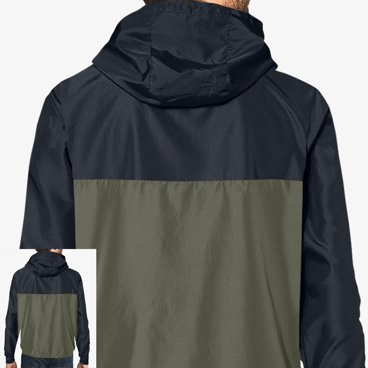 Men Windbreaker Full-Zip Jacket