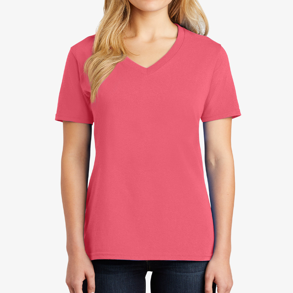 Women Core Cotton V-Neck Tee