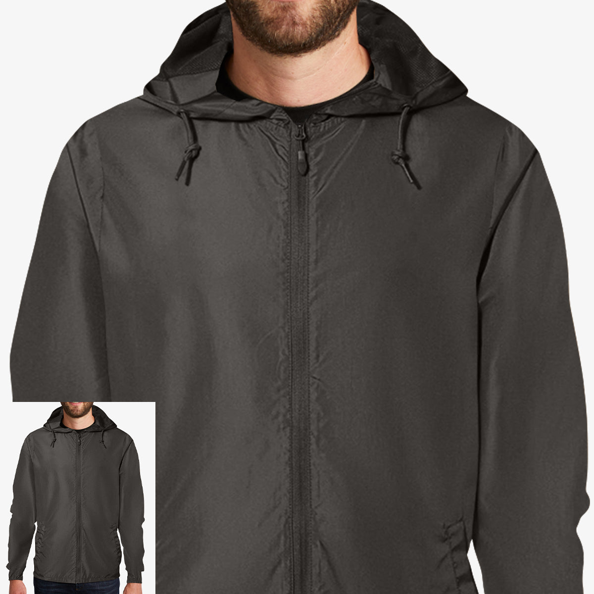 Men Windbreaker Full-Zip Jacket