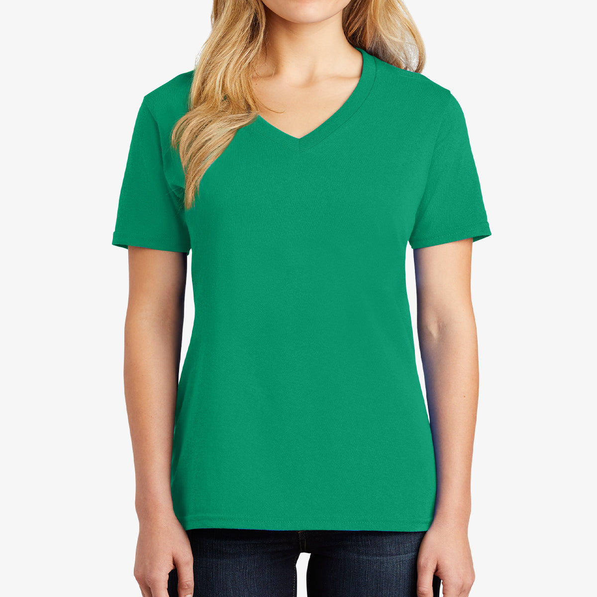 Women Core Cotton V-Neck Tee