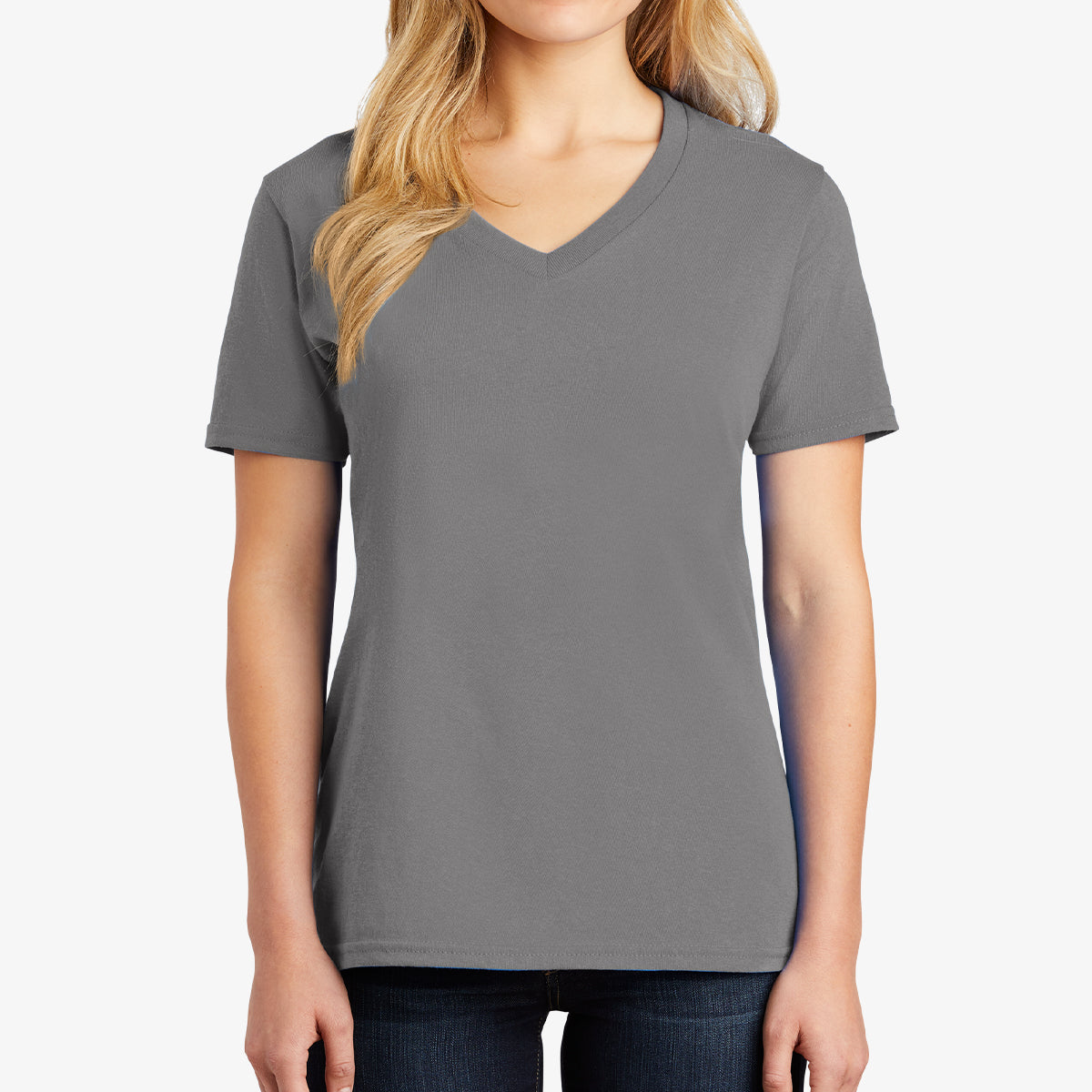 Women Core Cotton V-Neck Tee