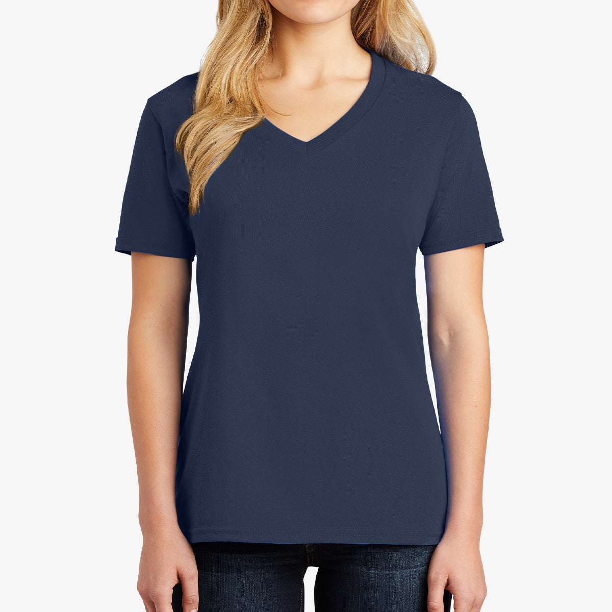 Women Core Cotton V-Neck Tee