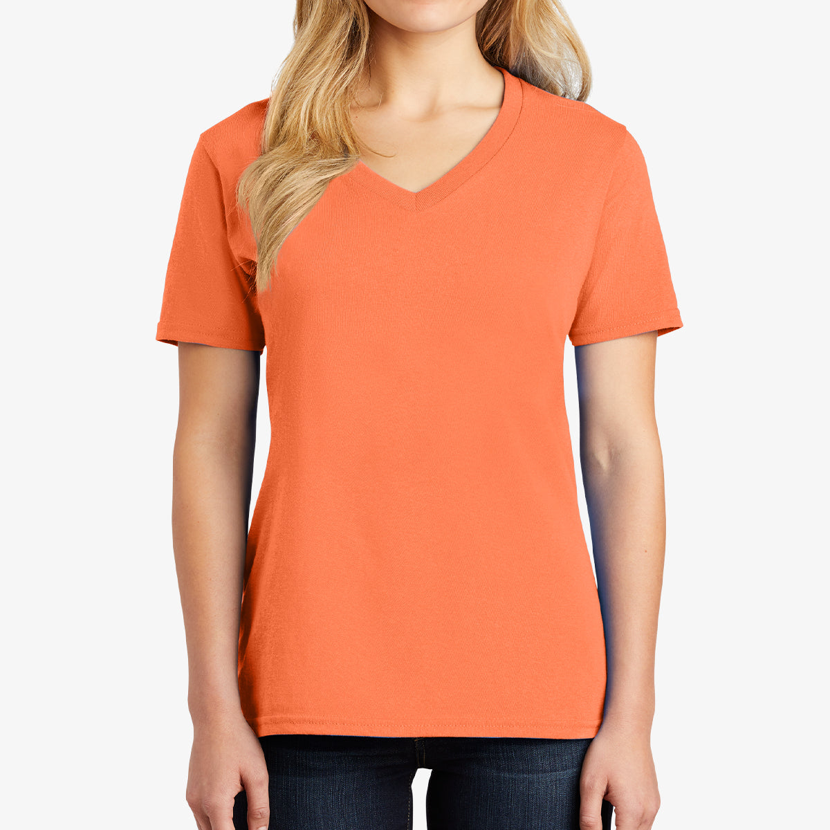 Women Core Cotton V-Neck Tee
