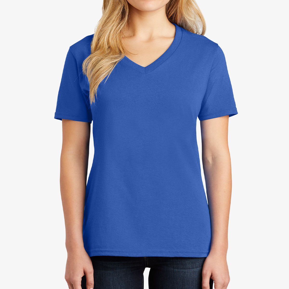 Women Core Cotton V-Neck Tee
