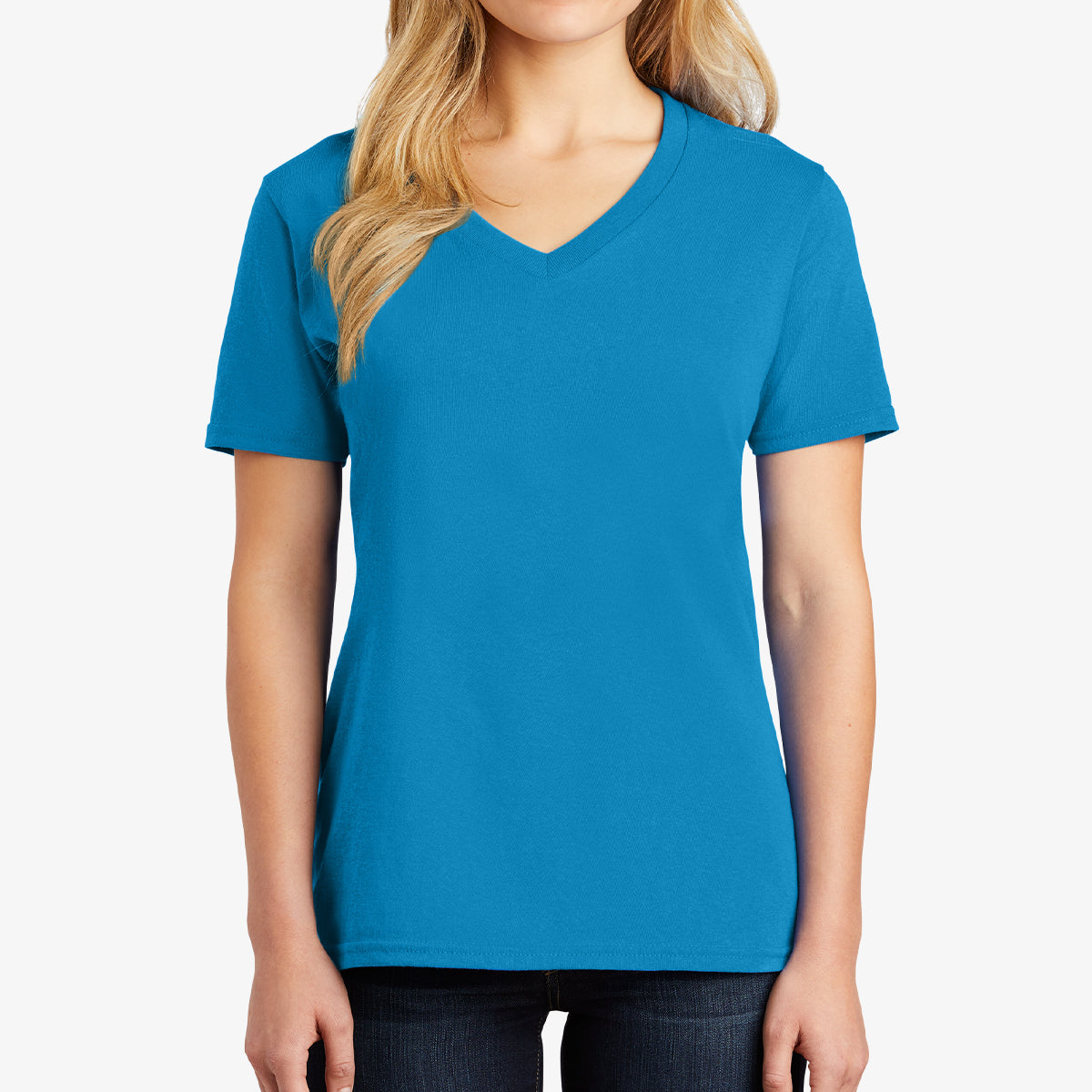 Women Core Cotton V-Neck Tee