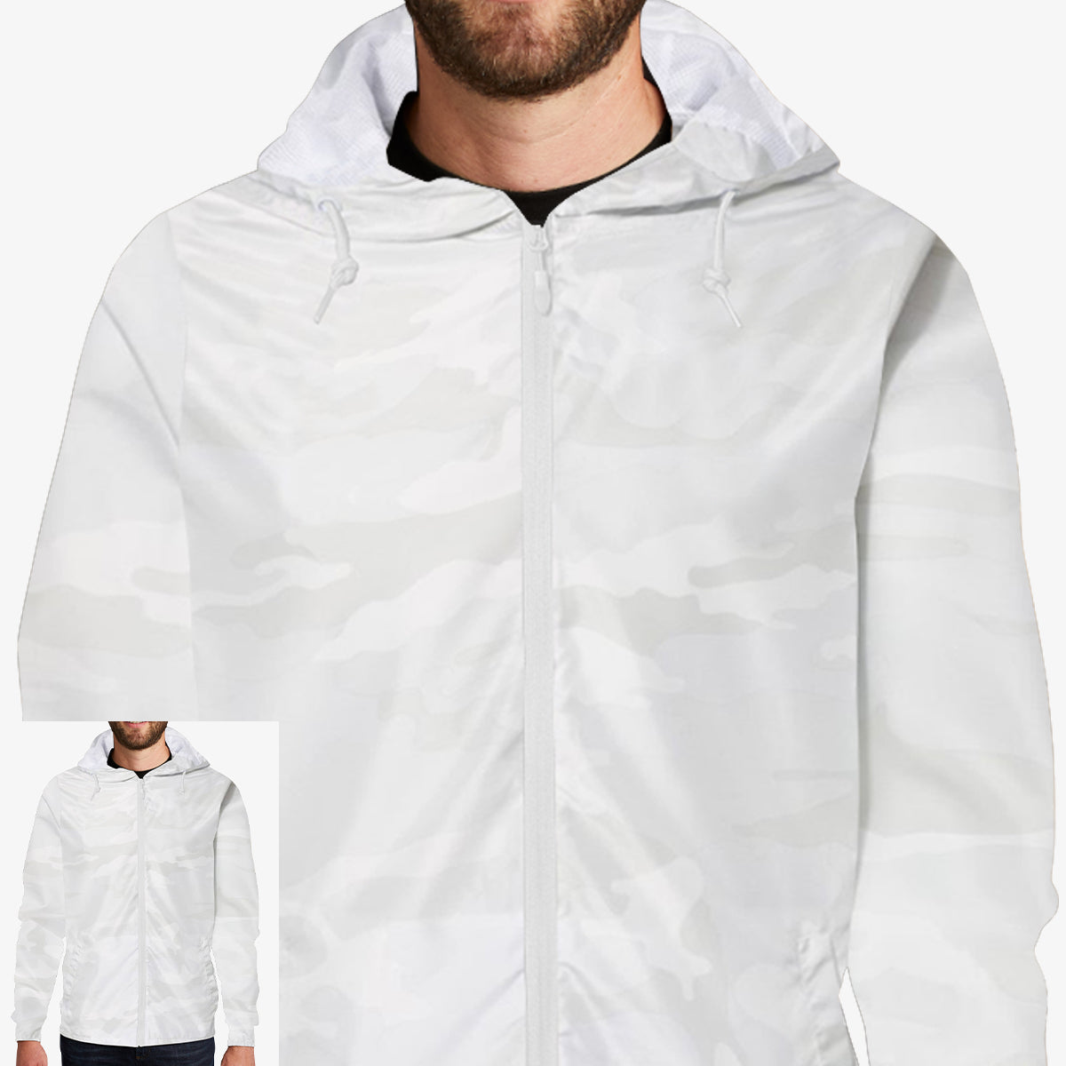 Men Windbreaker Full-Zip Jacket