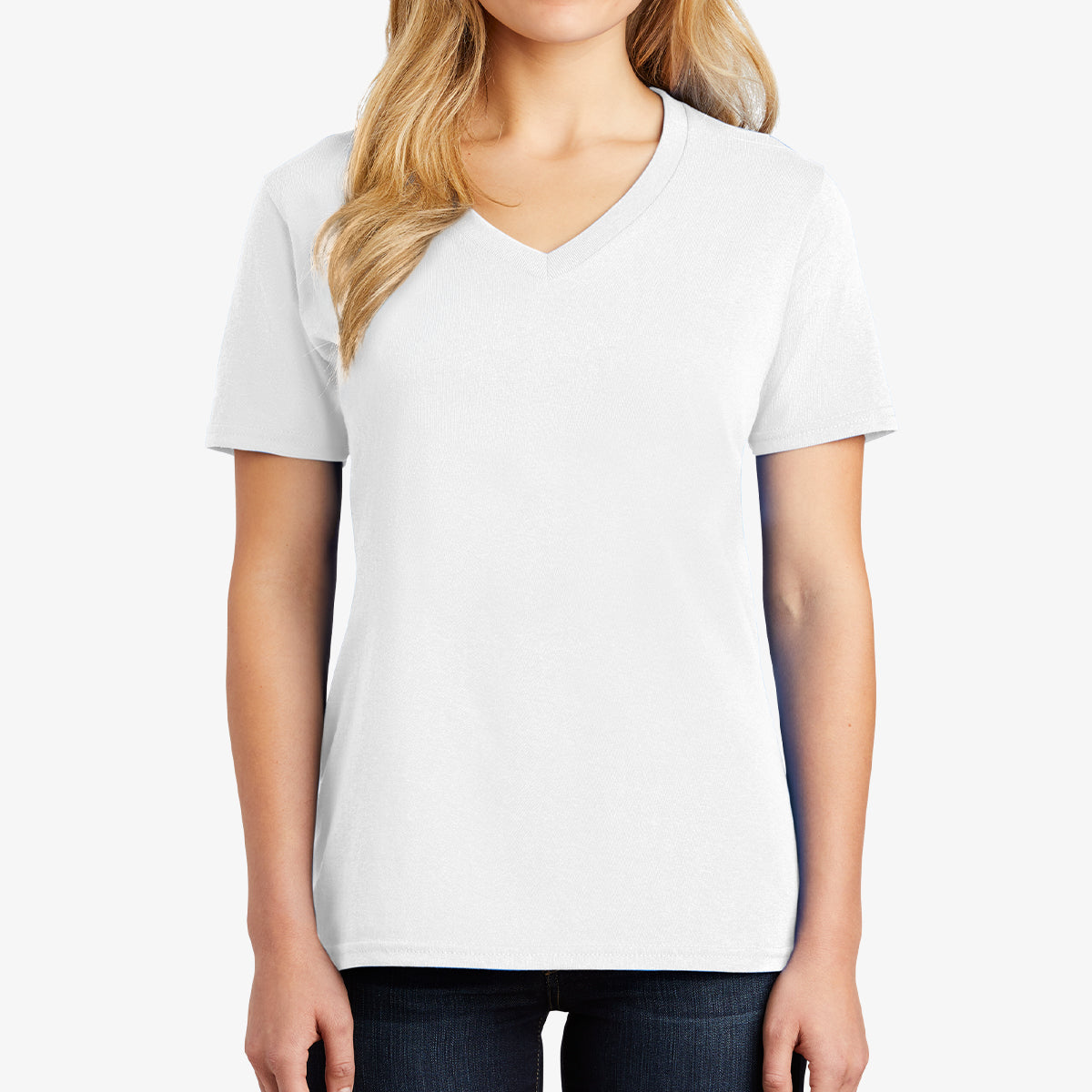Women Core Cotton V-Neck Tee